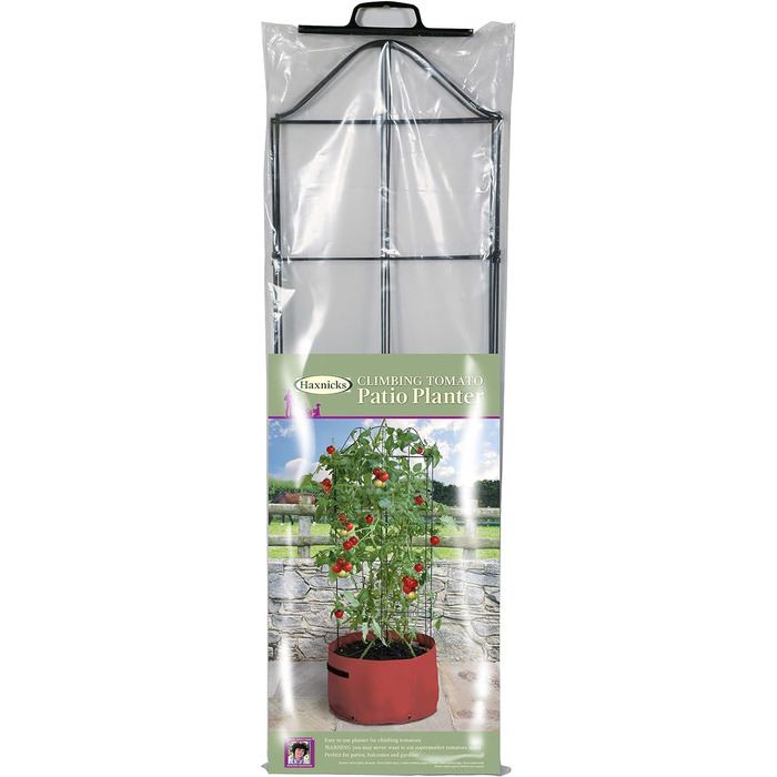 Сумка для посадки овочів Haxnicks, коричнева, 35x35x110 см. 35x35x110 см. Горщик для вирощування помідорів у саду.