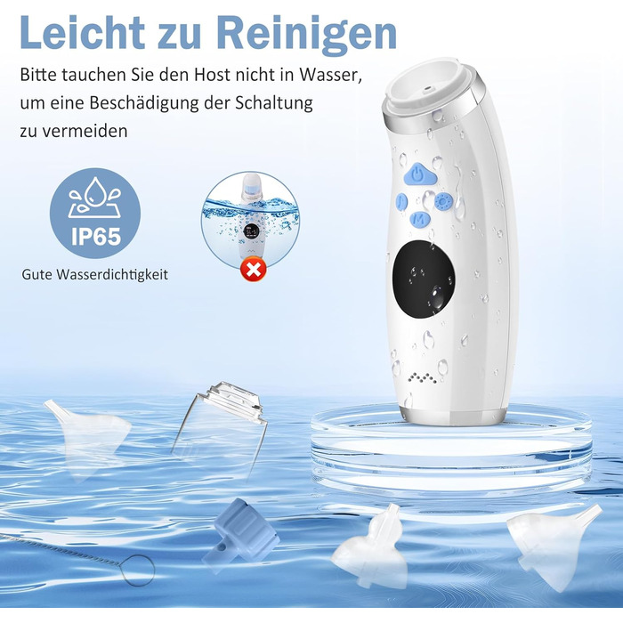 Акумуляторний назальний аспіратор для новонароджених електричний, IP65 водонепроникний електричний назальний аспіратор-пилосос для