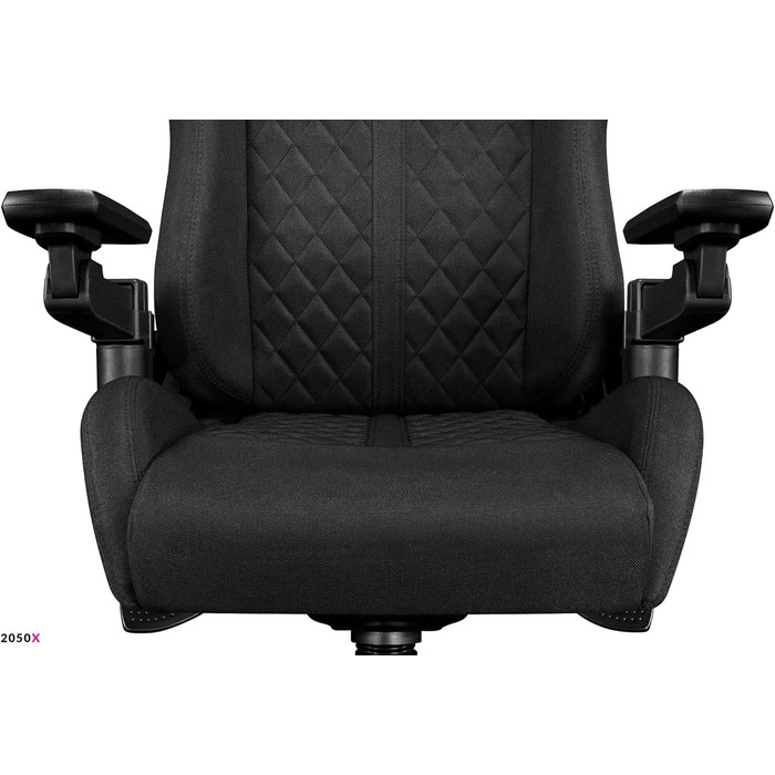 Офісне крісло 2050 шт. Ігрове крісло Чорне - Ігрове крісло з подушкою з піни з ефектом пам&39яті з велюру - Тканина геймерського крісла з підлокітниками X-Cross - Ігрове крісло з безшумними гумовими колесами - Комп&39ютерне крісло 150 кг Чорна тканина під