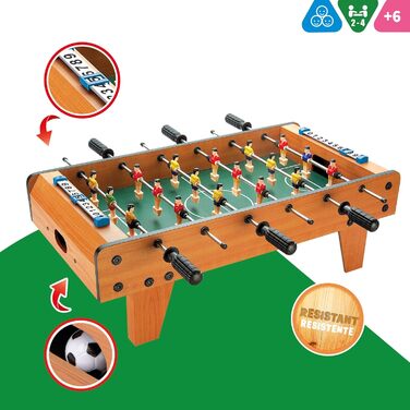 Стіл для настільного футболу дерев’яний Color Baby CBGames 43310 (60×30×20 см, від 6 років)