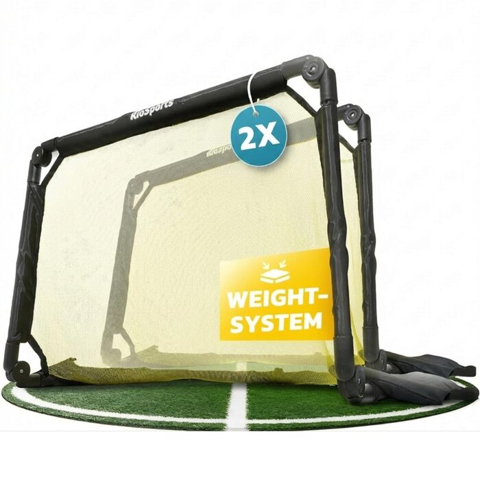 Футбольні ворота для саду, для дітей та дорослих, комплект із 2 предметів складані та стійкі навіть після сильних ударів з сумкою для перенесення ідея подарунка для хлопчиків та дівчаток