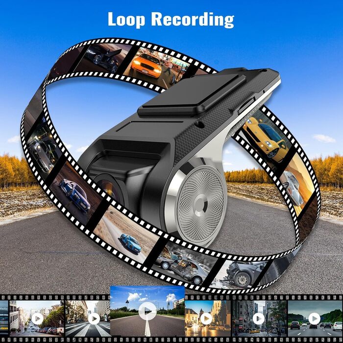 Автомобільний відеореєстратор CAMECHO Mini для автомобільного радіо для Android, USB DashCam Car з автомобільною камерою 170 з шир