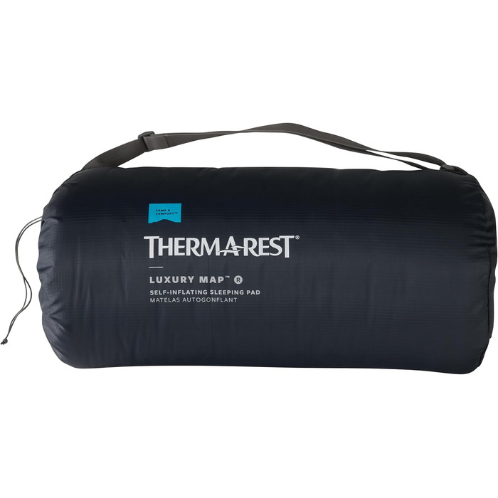 Самонадувальний пінопластовий килимок для кемпінгу Therm-a-Rest LuxuryMap, розмір XL, 76,2 x 190,2 см (X-Large - 30 x 77 дюймів) з оновленою сумкою для зберігання