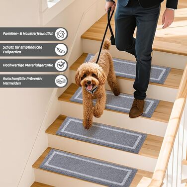 Килимки для сходів 15 шт 70 x 22 см COSY HOMEER