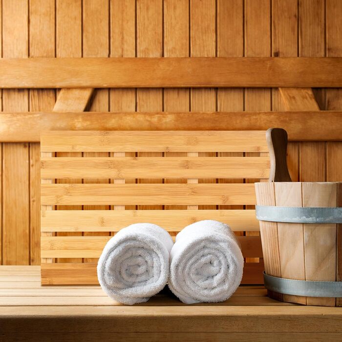 Килимок для ванни Relaxdays з бамбука, 54 x 36 см, нековзний килимок для душу для ванни, душу, сауни, для приміщень та вулиці, натуральний