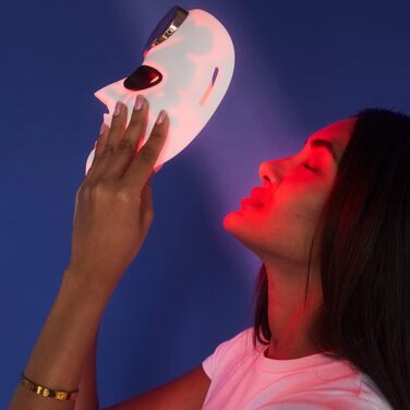 Світлодіодна маска для світлотерапії краси швидка, бездротова, гнучка для більш яскравої, пружної та гладенької шкіри I Custom App-Control