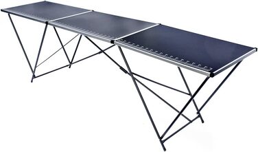 Складаний багатофункціональний стіл, багатоцільовий стіл, кемпінговий стіл, розкладний стіл, ринковий стіл, професійний стіл для обклеювання шпалерами, бічний столик для кемпінгу в саду, для фестивалів, ринків тощо (професійний стіл для обклеювання шпалер