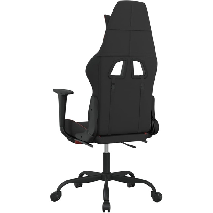 Геймерське крісло з підставкою для ніг, чорно-червоне тканинне крісло, модель 3143731