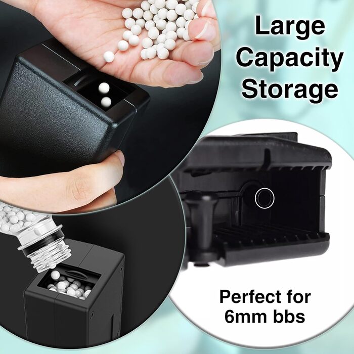 Швидкісний зарядний пристрій ARSUK для BB-кульок – тактичний для страйкболу, пейнтболу, Airsoft, 155 набоїв, чорний