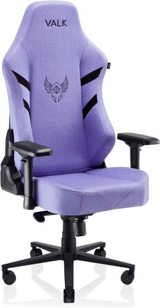 Геймерське крісло з повітропроникної тканини, ергономічне офісне крісло, крісло з поворотом на 160, підлокітники 4D, алюмінієва основа, подушка з піни з ефектом пам&39яті, професійне геймерське крісло (аметистово-бузковий) Тканина аметистово-бузковий