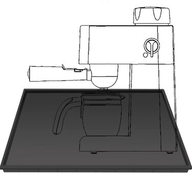 Аксесуари для автоматичної кавомашини Chedin, силіконовий килимок кавоварки проти ковзання, можна використовувати як водонепроникний герметичний килимок для їдальні на кухні