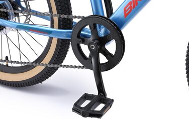 Дитячий гірський велосипед BIKESTAR, 7-швидкісний Shimano, дискові гальма, вік 6 20-дюймовий дитячий гірський велосипед БЕЗ РИЗИКУ, синій