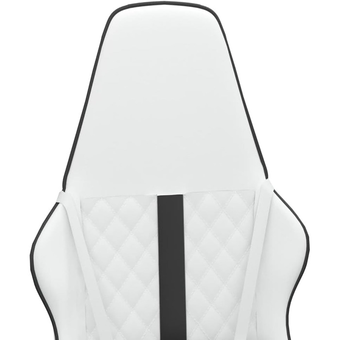 Ігрове крісло INLIFE Біло-чорне зі штучної шкіри, Меблі, Крісла, Ігрові крісла, Чорне, 13,3 кг, 3143796