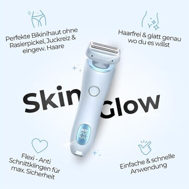 Нанобритва Skin Glow Women, Бритва Divanity Shaver 2024 Skin Glow Pro, Бритва Divanity Skin Glow Glow, Нанобритва Skin Glow Pro, Skinglow Pro - Нано Бритва, змінне лезо 2-в-1 (рожеве)