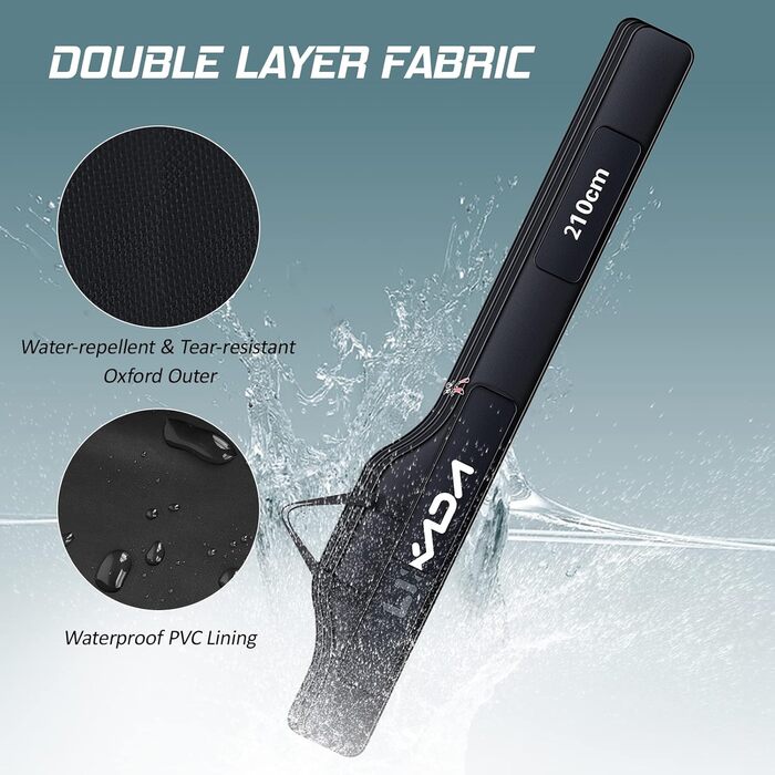 Сумка для рибальських снастей KOCAN, сумка для риболовлі 190 см, портативна складна вудка та сумка для зберігання спорядження