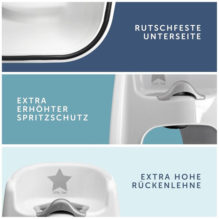 Стільчик-горщик Little Star протиковзкий горщик для немовлят і дітей - чарівний горщик із захистом від бризок, наклейкою зі зірочк