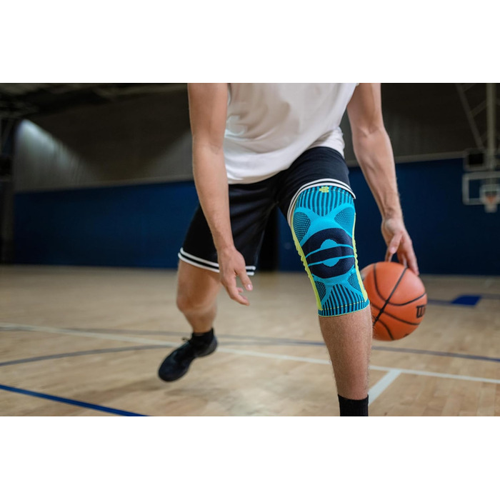 Колінна опора Bauerfeind 'Knee Support з кільцем siikon, праворуч і чорнилом для носіння (рожевий, M)