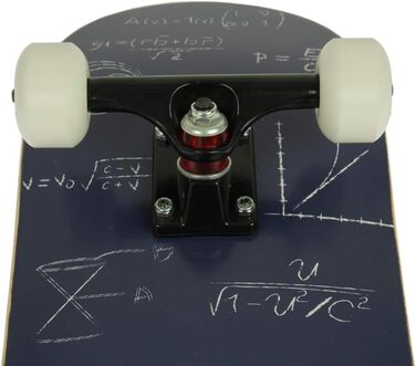 Скейтборд FunTomia з кульковими підшипниками ABEC-9, твердістю коліс 100A, 7-шаровим канадським кленом, kicktail дека - повний комплект для трюків і стріт-катання