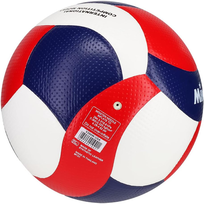 Професійний волейбольний м'яч Mikasa V200W-USA (FIVB Approved), Змагальний рівень, Розмір 5, Для гри у приміщенні