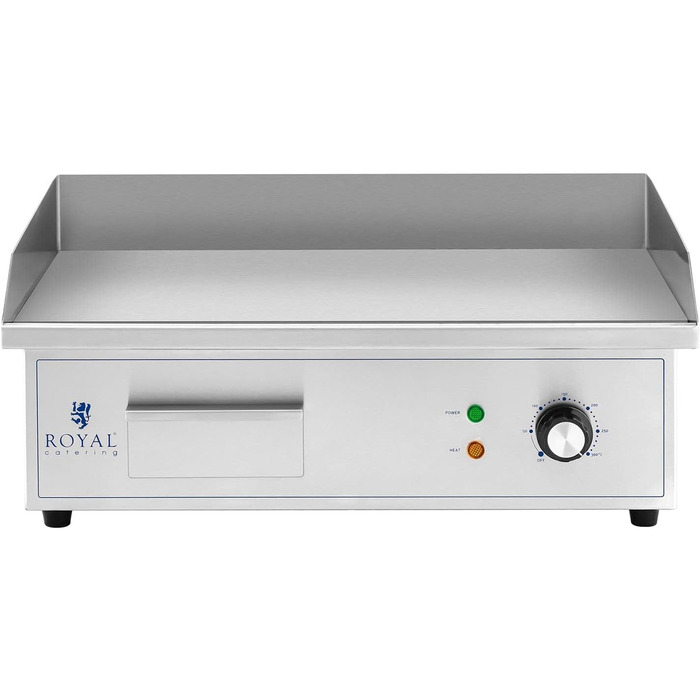 Електрична плита для гриля Royal Catering RCPG42-S 530 x 350 мм гладка 3,000 Вт Сковорода Сковорода електрична