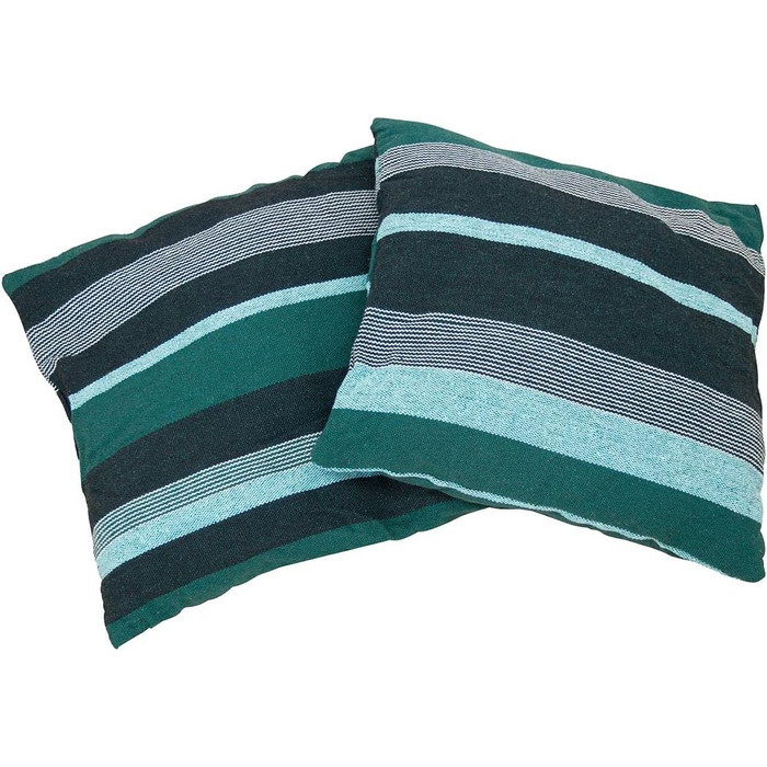 Підвісне крісло з 2 подушками - Гамак для сидіння - Вибір кольору смарагдовий (зелений) або аквамариновий (синій) - Сертифіковано TV до 240 кг - Підвісне сидіння, гойдалка, крісло-гойдалка на 360