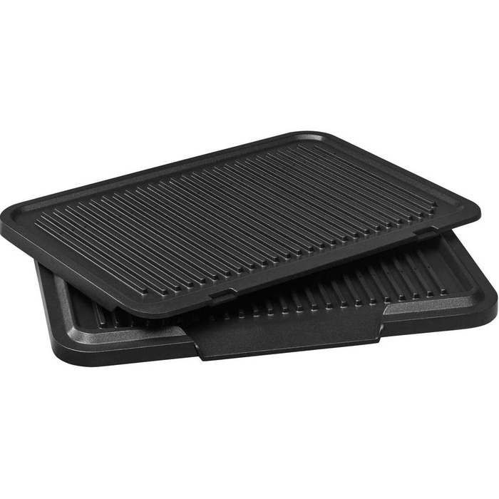 Електрогриль 2000 Вт, 6 програм, сенсорна технологія, пластини з покриттям, гриль Panini, нержавіюча сталь матова