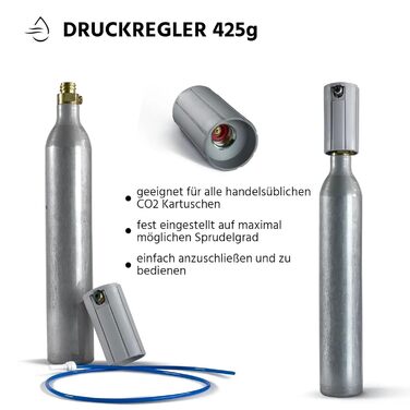 Чайник для виробництва газованої води HappyFilter FizzRed охолоджений шипучий кип'ятіння Сенсорний чорний змішувач 3в1 Фільтр від накипу Диспенсер для води Офіс Кухня Стаціонарне підключення до водопроводу Адаптер CO2 425 г 3 в 1 чорний 425 г CO2