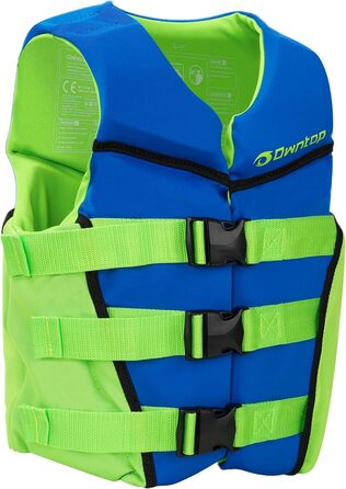 Рятувальний жилет Owntop для підлітків та дітей, регульований рятувальний жилет з потрійними ременями безпеки, легкий рятувальний жилет для каякінгу, плавання, риболовлі, жилет для підводного плавання, синій, розмір M