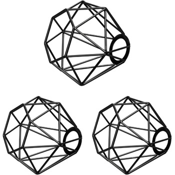 Абажур у клітку, чорний, 155мм Ø 3 шт. (1 уп) Чорний / 15,5см, 3 шт.