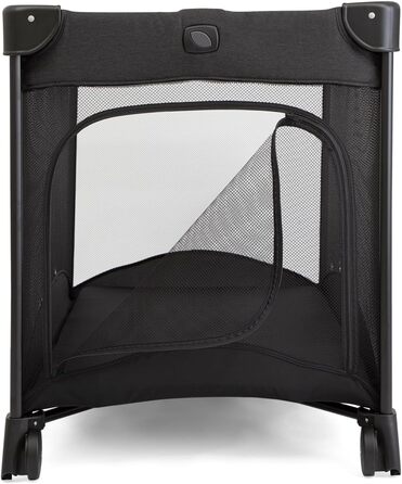 Дорожнє ліжечко Joie Allura 120, компактне, складне, знімне, з блискавкою збоку, з матрацом та сумкою для перенесення, від народження до 3 років (0-15 кг), колір Shale