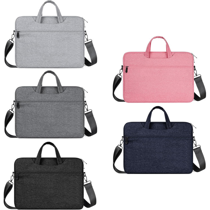 Сумка для ноутбука з плечовим ременем для ноутбуків розміром 39,6 - 40,6 см (15,6 - 16 дюймів), плюшева, м'яка