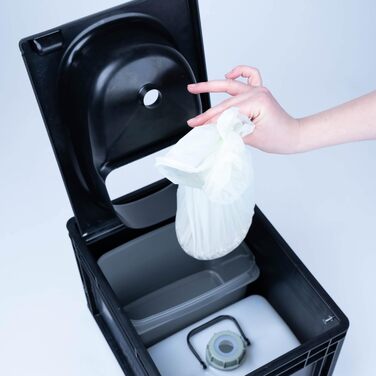 ПАКЕТИ 3 x 25 компостованих пакетів для сміття об&39ємом 10 л для кемпінгових туалетів, контейнерів для органічних відходів та використання на кухні. Ідеально підходять як пакети для кемпінгових туалетів BOXIO та інших компостних туалетів.