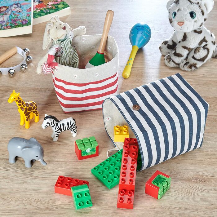 Підвісний кошик для зберігання - комплект з 4 шт. - тканинні кошики з підкладкою - ідеальний кошик для домашнього офісу, коридору, ванної кімнати, органайзер для кемпінгу - 12 x 12 x 17 см (Д x Ш x В)