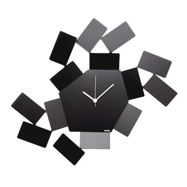 Настінний годинник Alessi MT19 B, сталь, епоксидне покриття, чорний, 46 x 33.5 см