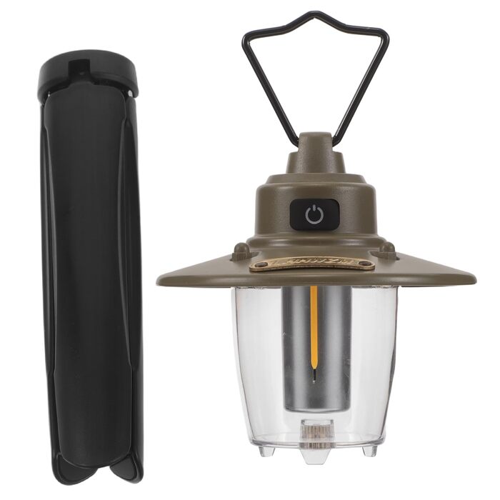 Акумуляторний світлодіодний кемпінговий ліхтар Ciieeo USB з акумулятором 1200 мАг, ретро-ліхтар для вулиці з підставкою та гачком, портативний ліхтар для намету та аварійне освітлення для кемпінгу та відключення електроенергії.