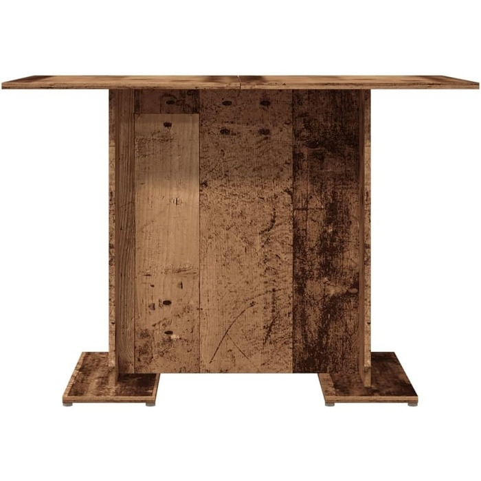 Обідній стіл vidaXL, Кухонний стіл, що легко доглядається, Обідній стіл, Кухонний обідній стіл, Імітація переробленої деревини, 110x60x75 см, Інженерна деревина