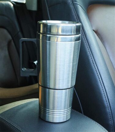 Автомобільна кружка з підігрівом, автомобільний електричний чайник Asduro 12V, термокружка для води з нержавіючої сталі 300 мл, ел