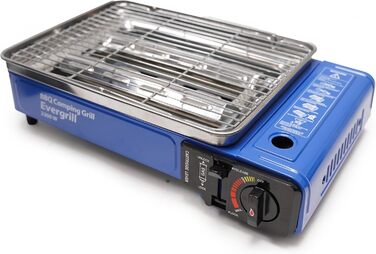 Кемпінговий гриль Evergrill на бутані - Включає 16 газових картриджів - Газовий гриль - Кемпінгова плита - Настільний гриль - Аварійний комплект