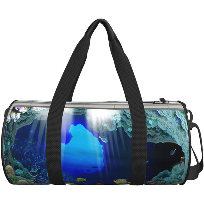 Дорожня сумка-мішок, морська тематика, риби, спортивна сумка для чоловіків та жінок