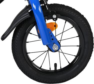 Дитячий велосипед Volare Super GT Blau 12 35 років 2 ручних гальма, знімні бічні колеса, захист ланцюга та світловідбивачі Регульоване сідло Подарунок для дівчаток та хлопчиків