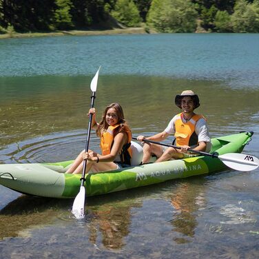 Комплект надувного каяка для 2 осіб Betta-412 2022 Каное для 2 осіб 13&396&39 з веслом, насосом, сумкою 412 x 80 см