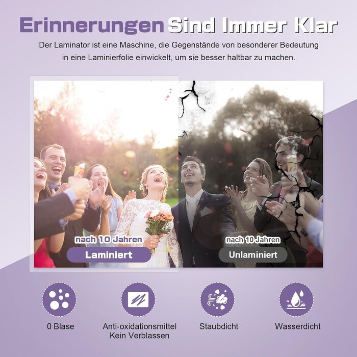 Ламінатор Orthland A3, ламінатор з 30 ламінуючими пакетами для документів A3, A4, A5, A6, ламінатор 9-в-1 з різаком для паперу та закруглювачем кутів, гарячий та холодний ламінатор для офісу, школи та дому, документи, фотографії, сірий