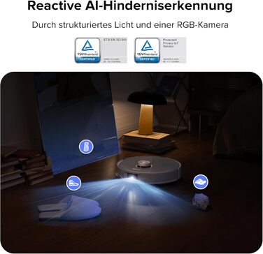 Робот-пилосос roborock Qrevo Curv з функцією миття підлоги та підйомною шваброю, подвійна система проти сплутування, шасі AdaptiLi