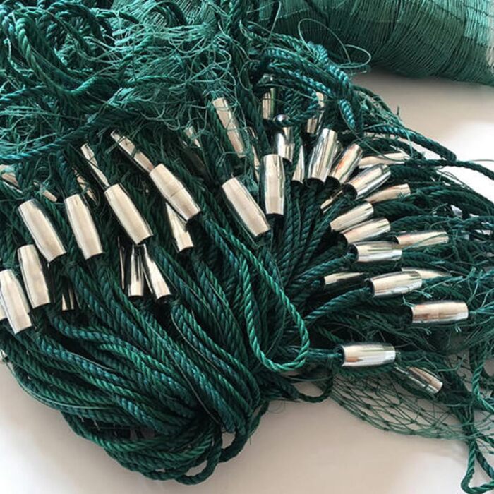 Рибальська сітка 2 x 5 м / 2 x 10 м / 2 x 15 м Рибальська сітка з грузилом та поплавковим неводом для річок, озер та мілководних морів