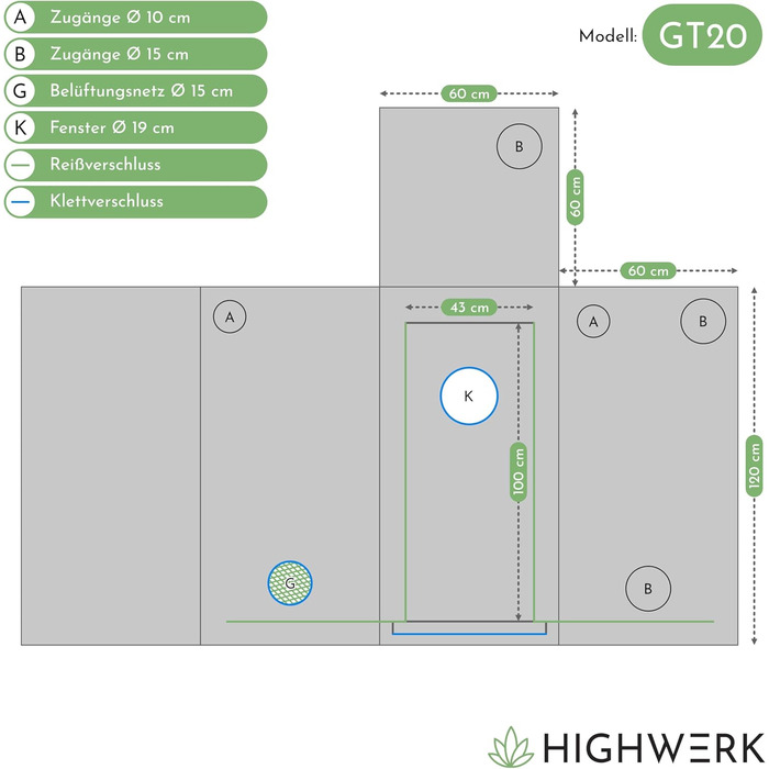 Тент для вирощування рослин у приміщенні чорний-зелений Гроубокс, домашнє вирощування, гроушафа Тент для розсади, рослинний намет, теплиця для вирощування, кімнатний сад 60x60x120 см, 60x60x120