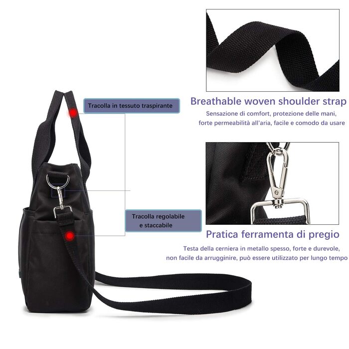 Сумка для пеленання малюка маленька для подорожей Сумка для пеленання з ізольованим мішком та гачком для кріплення (40 x 28 x 12,8