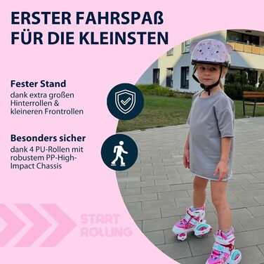 Роликові ковзани My First Quad в різних розмірах та кольорах розміри та кольори - високоякісні роликові ковзани для дітей до 20 кг