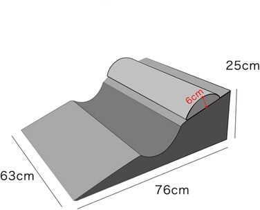 Клиноподібна подушка для ліжка та дивана, позиціонуюча подушка ортопедична подушка для спини для дорослих, ортопедична клиноподібна подушка з піни для сну з ефектом пам'яті подушка для читання