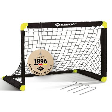 Складані футбольні ворота Schildkrt для дітей міні-ворота 906060 см для використання в приміщенні та на вулиці легкі та портативні, включаючи кілочки ідеально підходять для саду, відпочинку, дитячих кімнат та ігор на свіжому повітрі