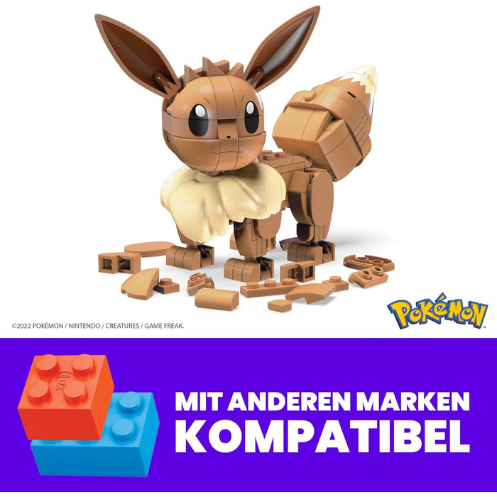 Конструктор Mega Construx Eevee Pokmon, Конструктор для дітей, Іграшка для дітей віком від 7 років, 84 -